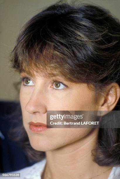 Portrait de Nathalie Baye lors du tournage du film 'J'ai épousé une ombre' de Robin Davis le 25 octobre 1982 en France.