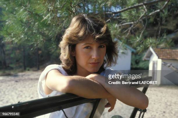 Nathalie Baye lors du tournage du film 'J'ai épousé une ombre' de Robin Davis le 25 octobre 1982 en France.
