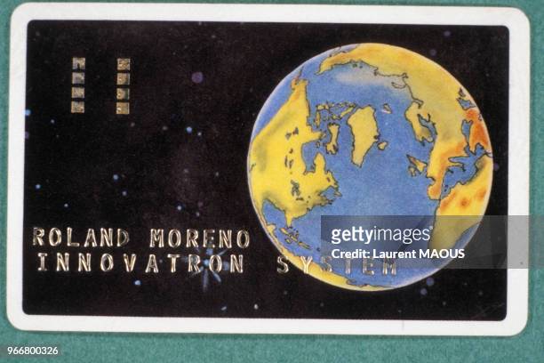 Carte mémoire au nom de Roland Moreno, 13 mars 1984, France.