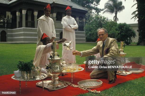 Le roi Hassan II fête ses 57 ans le 14 juillet 1986, Maroc.
