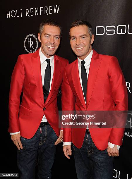 DSquared2 Creative Directors Dean and Dan Caten visit Holt Renfrew's Vancouver flagship store to sign autographs and purchases for clients to...