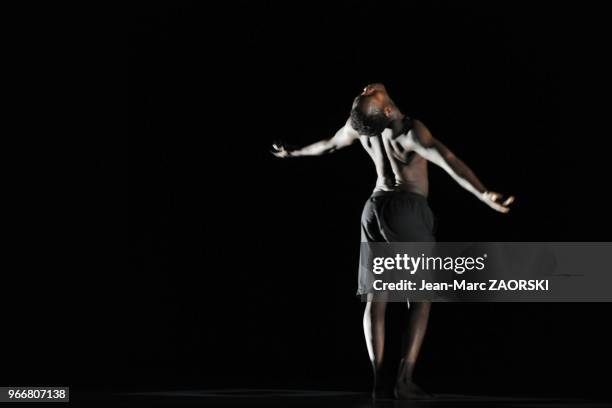 View of the repetition of Moving Target, a dance piece choreographed by Frederic Flamand and interpreted by 16 dancers of The National Ballet Of...