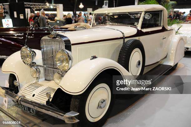 View of a Hispano-Suiza HF 26 1931 shown at the Avignon Motor Festival, in Avignon in France on March 24, 2012. More than a century of locomotion..