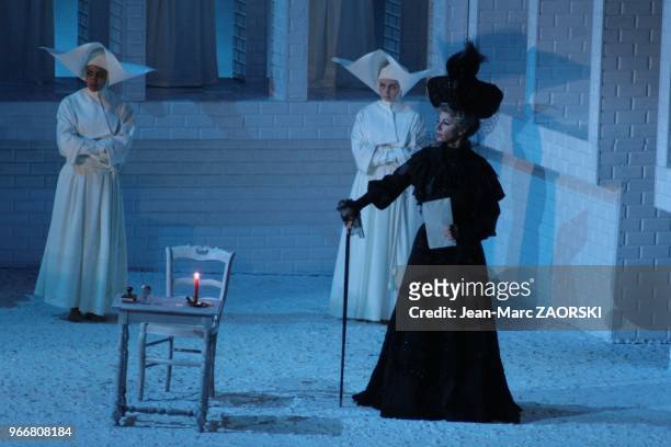 Natasha Petrinsky in a view of Suor Angelica, second part of Il Trittico, the triptych by Giacomo Puccini, is one-act opera, sung in Italian,...
