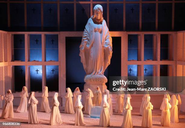 View of Suor Angelica, second part of Il Trittico, the triptych by Giacomo Puccini, is one-act opera, sung in Italian, presented at the Puccini...
