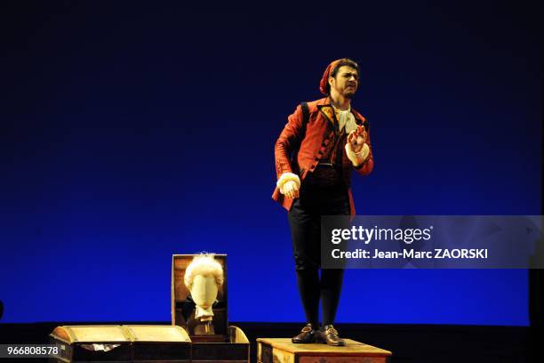 Giorgio Caoduro during The Barber Of Seville, an opera buffa in two acts by Gioachino Rossini directed by Stefano Vizioli and under the musical...