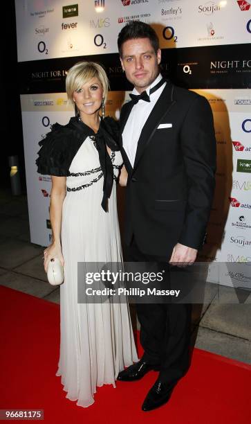 Lisa Duffy and Keith Duffy attend the Night For Love Charity Ball in aid of The Samuel L Jackson Foundation and Irish Autism Action on February 13,...