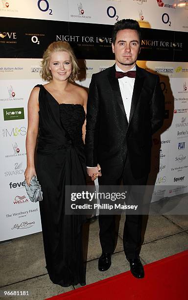 Cecelia Ahern and David Keoghan attend the Night For Love Charity Ball in aid of The Samuel L Jackson Foundation and Irish Autism Action on February...