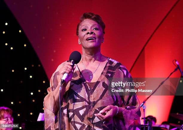 Dionne Warwick attends the Night For Love Charity Ball in aid of The Samuel L Jackson Foundation and Irish Autism Action on February 13, 2010 in...