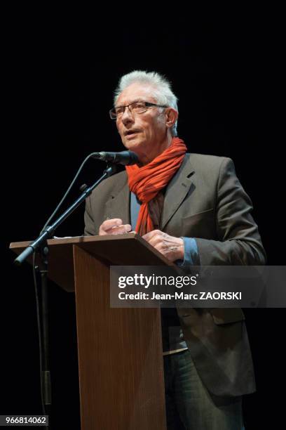 André Castelli, vice-président du Conseil général de Vaucluse et conseiller municipal d'Avignon, au cours de la conference de presse de presentation...