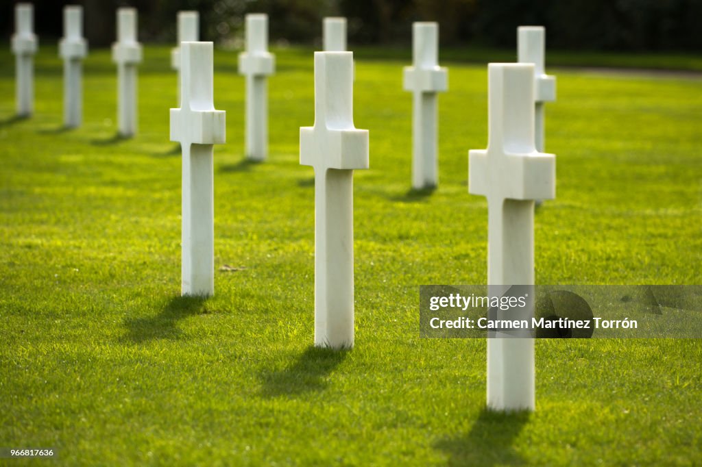 The Normandy American Cemetery in Colleville-sur-Mer