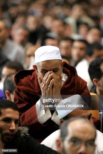 La communaute musulmane du Nord Pas De Calais se reunit pour le fete de l'A?d El Fitr qui marque la fin du mois du ramadan.