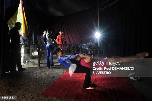 The Pinder Circus was created over 150 years ago. Each year it stops off at around 130 towns. Its big top seats 2500 people and is put up or down 260...