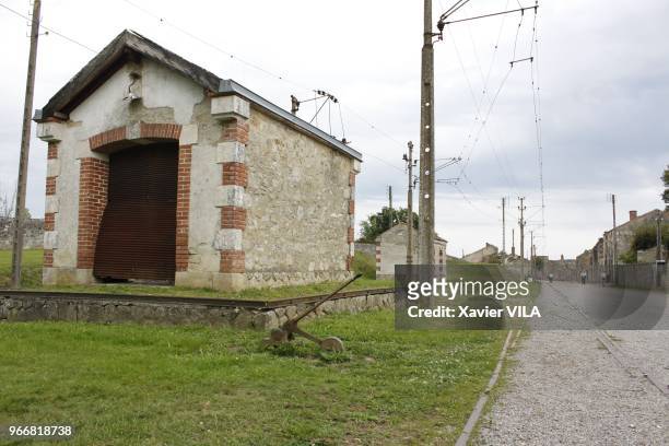 Gare ferroviaire le 16 septembre 2011, Oradour-sur-Glane, Haute-Vienne, Limousin. Le nom d'Oradour-sur-Glane reste attache au massacre de sa...