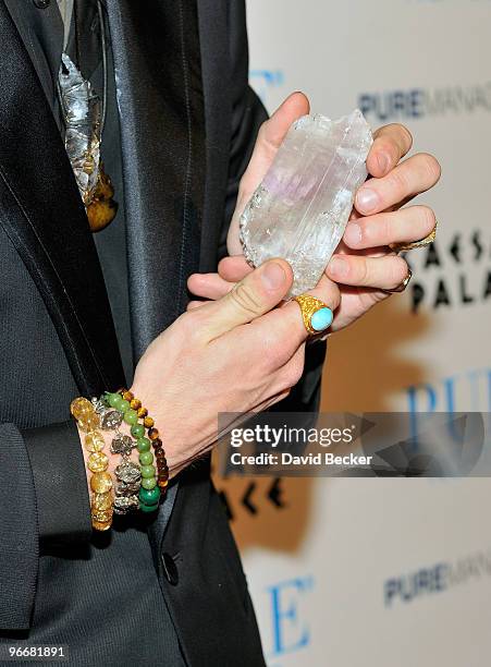 Television personality Spencer Pratt arrives to host an evening at the Pure Nightclub at Caesars Palace early February 14, 2010 in Las Vegas, Nevada.