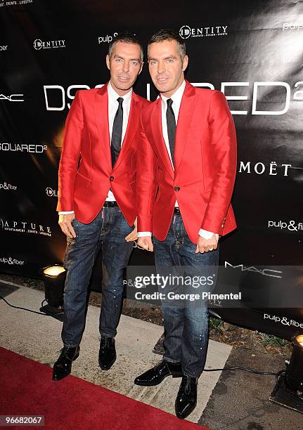 Designers Dean Caten and Dan Caten host with MAC Cosmetics a celebration for the opening of the 2010 Winter Olympic Games at the Opus Hotel on...