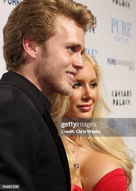 Reality television personalities Heidi Montag and Spencer Pratt attend Pure Nightclub on February 13, 2010 in Las Vegas, Nevada.