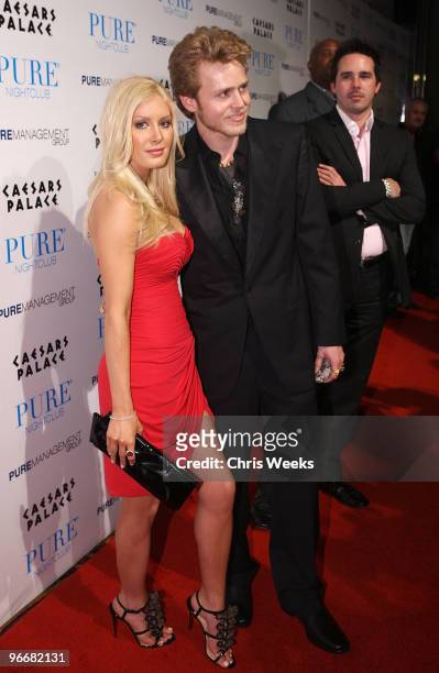 Reality television personalities Heidi Montag and Spencer Pratt attend Pure Nightclub on February 13, 2010 in Las Vegas, Nevada.