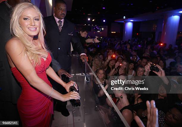 Reality television personality Heidi Montag attends Pure Nightclub on February 13, 2010 in Las Vegas, Nevada.