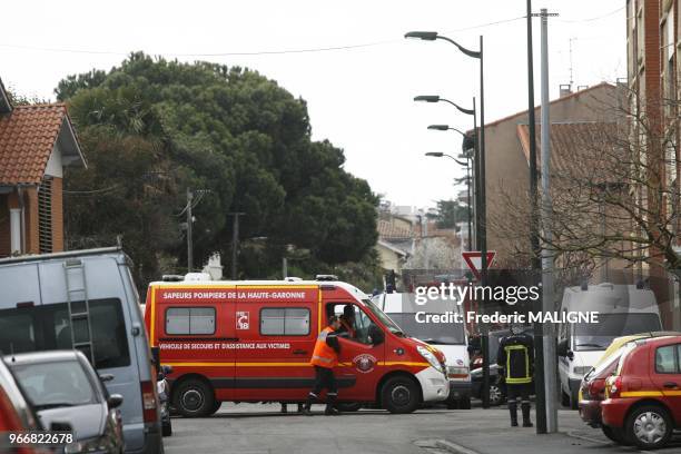 The terrorist Mohamed MERAH it's surround by the french police and the RAID on March,2012 in Toulouse, France.