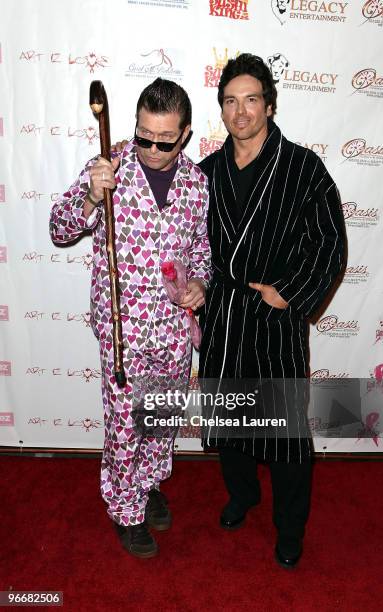 Actors Stephen Baldwin and Jason Gedrick attend the Bowling After Dark Benefit at PINZ Entertainment Center on February 13, 2010 in Studio City,...
