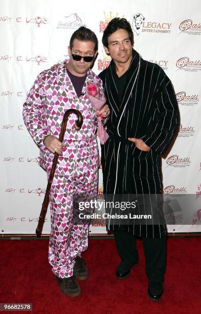 Actors Stephen Baldwin and Jason Gedrick attend the Bowling After Dark Benefit at PINZ Entertainment Center on February 13, 2010 in Studio City,...