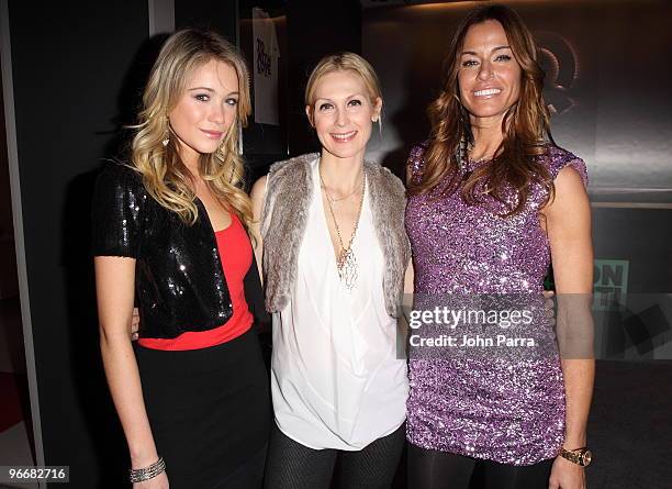 Katrina Bowden, Kelly Rutherford and Kelly Bensimon attend the QVC Style Party to Kick Off Mercedes-Benz Fashion Week in Bryant Park on February 13,...