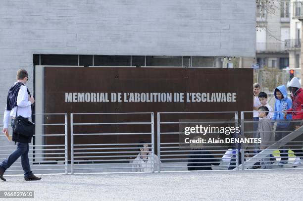 The Abolition of Slavery Memorial Museum in Nantes, western France, on March 23, 2012. It will open to the public on March 25. Designed by polish...