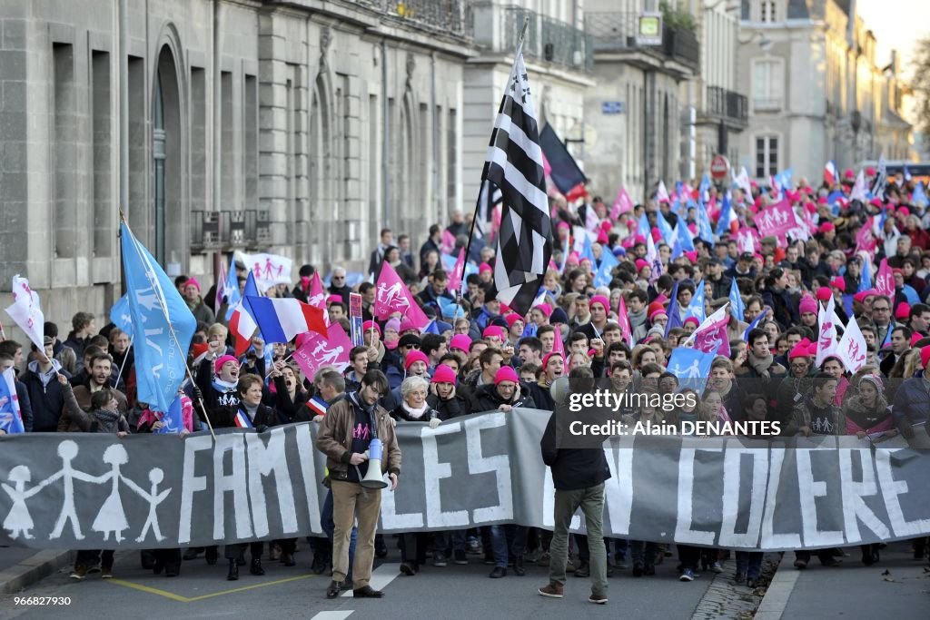 Manifestation Regionale De La Manif Pour Tous A Nantes