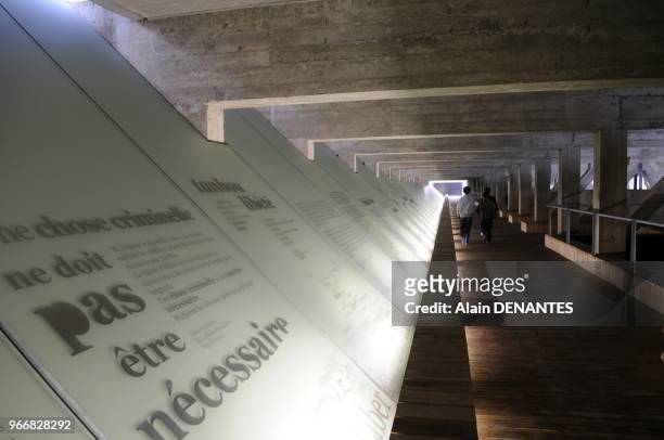 The Abolition of Slavery Memorial Museum in Nantes, western France, on March 23, 2012. It will open to the public on March 25. Designed by polish...