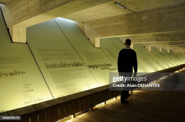 The Abolition of Slavery Memorial Museum in Nantes, western France, on March 23, 2012. It will open to the public on March 25. Designed by polish...