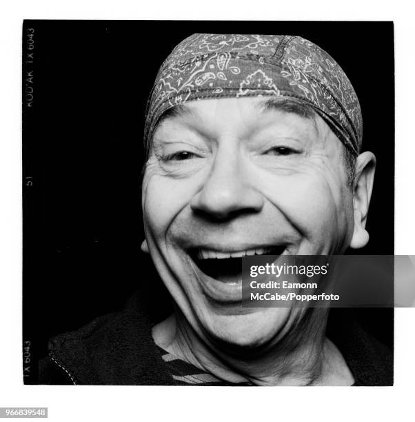 English dancer, mime artist and choreographer Lindsay Kemp, portrait, circa 2000.