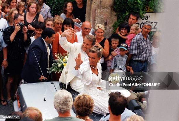 . ST.TROPEZ: MARIAGE DE YVES RENIER.