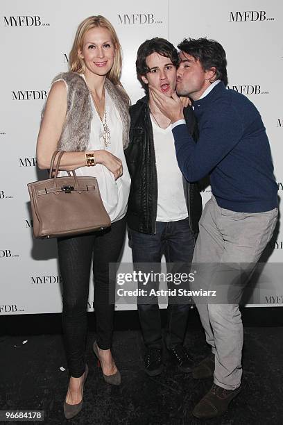 Actors Kelly Rutherford, Connor Paolo and Matthew Settle arrive at the launch party for My Fashion Database - myfdb.com - hosted by Zoe Saldana at SL...