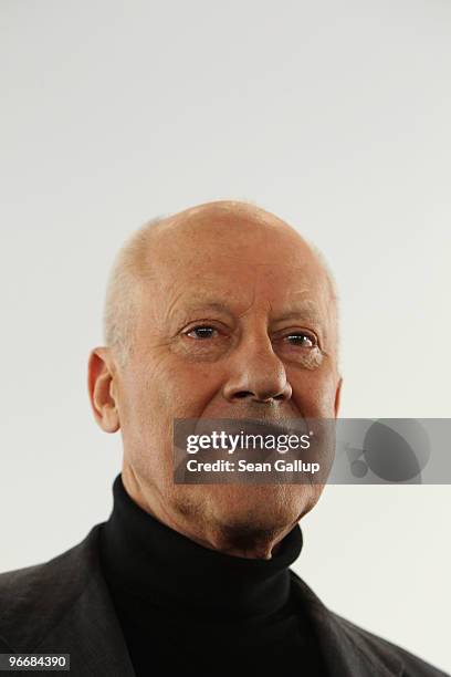 British architect Norman Foster attends the Berlinale Keynotes during day four of the 60th Berlin International Film Festival at the Neue...
