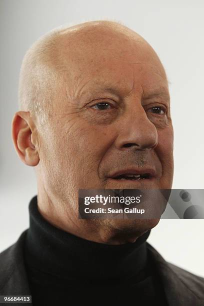 British architect Norman Foster attends the Berlinale Keynotes during day four of the 60th Berlin International Film Festival at the Neue...