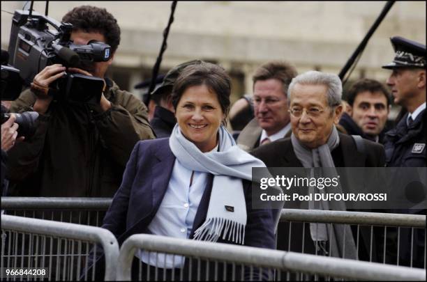 Louise-Yvonne Casetta and lawyer Jacques Verges.