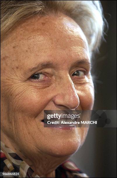 Mrs. Chirac at the city hall of Nancy.