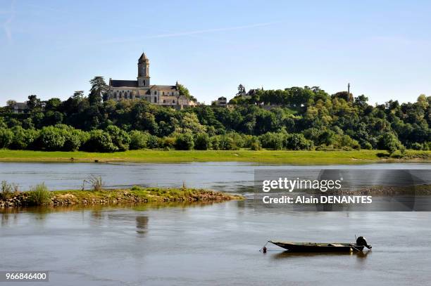 Eglise abbatiale Saint-Florent en bord de Loire le 17 Mai 2015 a Saint-Florent-Le-Vieil, departement du Maine-et-Loire en Pays de la Loire, Ouest de...