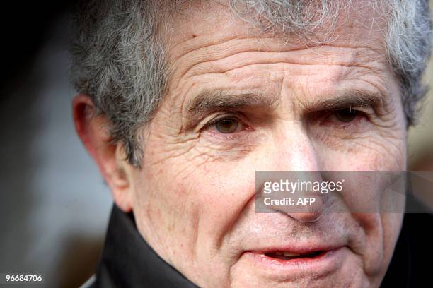 French film director Claude Lelouch is pictured on February 14, 2010 in Deauville, western France, where he invited couples for St Valentine's day to...