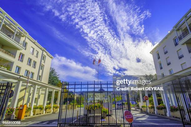 Hôpital militaire Bégin le 16 octobre 2014 équipé pour soigner les victimes de la fièvre Ebola, Saint-Mande, en région parisienne, France.