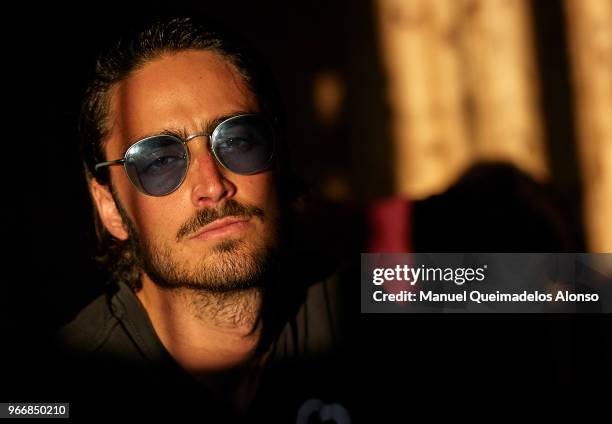 Juan Fernandez of Marlon, poses for a portrait at Sala Rock City on May 31, 2018 in Valencia, Spain.