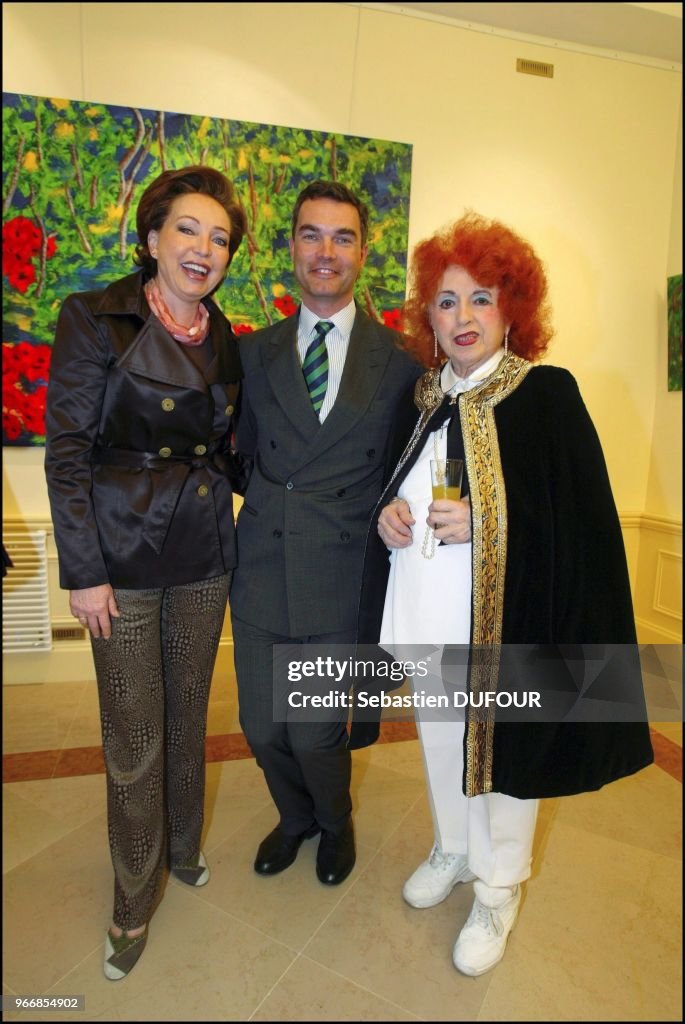 Opening of the exhibition of H.R.H Princess Diane of France, Duchess of Wurttemberg.