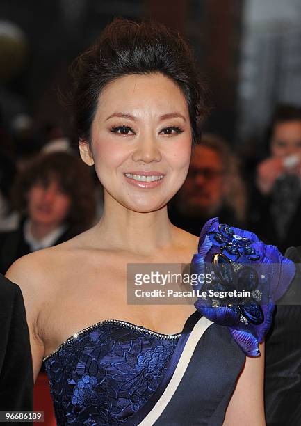 Actress Yan Ni attends the 'San Qiang Pai An Jing Qi' Premiere during day four of the 60th Berlin International Film Festival at the Berlinale Palast...