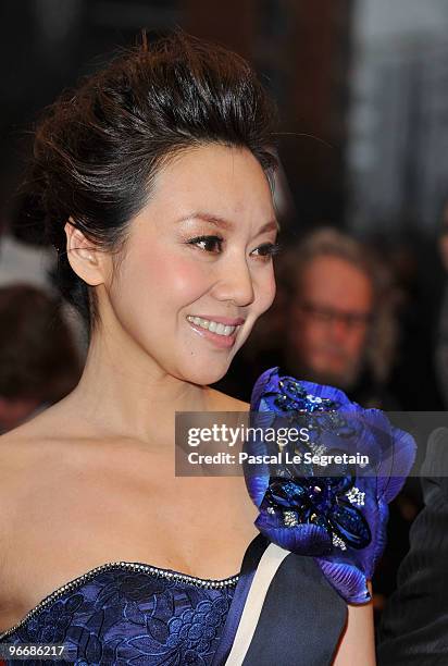 Actress Yan Ni attends the 'San Qiang Pai An Jing Qi' Premiere during day four of the 60th Berlin International Film Festival at the Berlinale Palast...