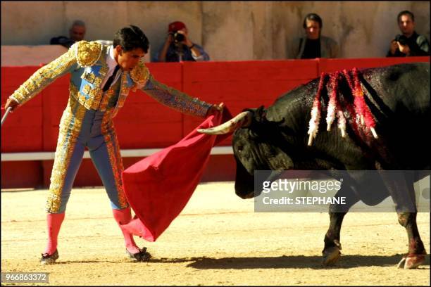 50th anniversary of the bullfight of Nimes, El Zotuluco against a bull of Ganaderia Miura.