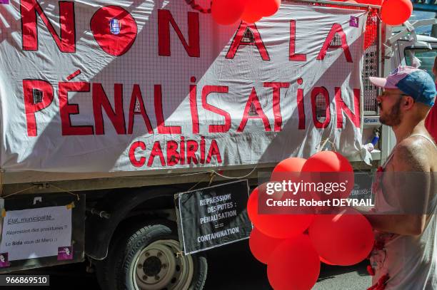 Pour sa 19ème édition la Gaypride lyonnaise a réuni plusieurs milliers de personnes solidaires de la cause homosexuelle le 14 Juin 2014 à Lyon,...