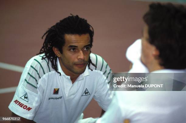 Yannick Noah with Henri Leconte.