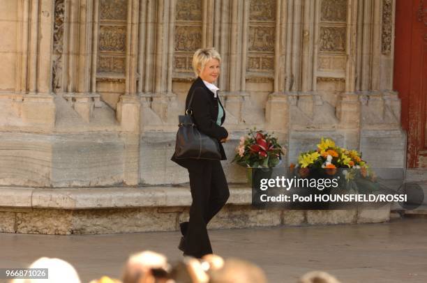 Obseques de Jacques Martin en la cathedrale Saint Jean a Lyon. Daniele Gilbert.