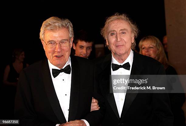 Production designer Terence Marsh and actor Gene Wilder attend the 14th annual Art Directors Guild Awards at the Beverly Hilton Hotel on February 13,...